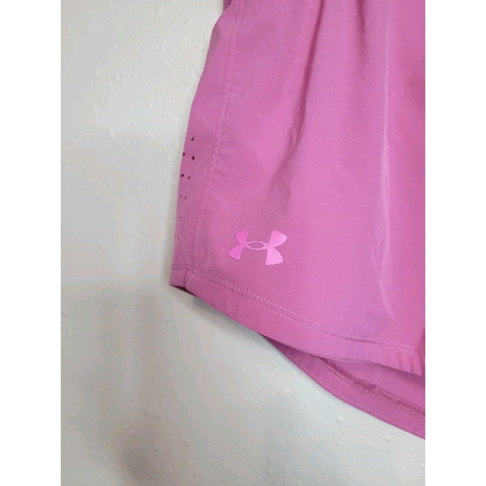 Under Armour Women's Speedpocket Running Shorts With Undershorts Athletic XL - Picture 3 of 11
